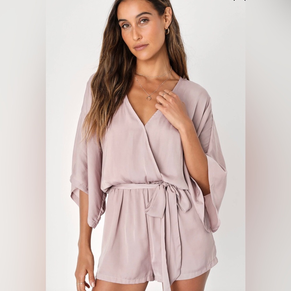 Elegant Mauve Wrap Jumpsuit